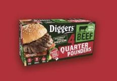 Digger's Quarter Pounders 4oz  €4.85